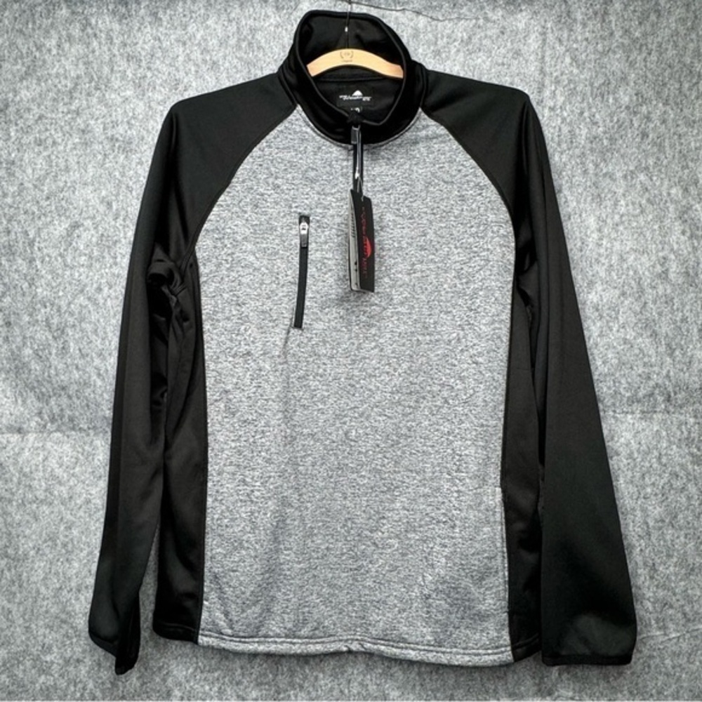 NWT The Weather Apparel Company Men's Poly-Flex 1/4 Zip Pullover Sweater- Sz M‎